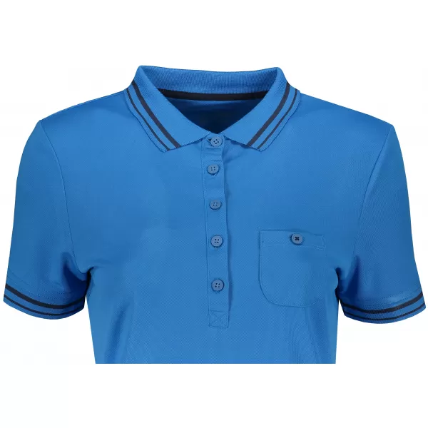  Dámské triko s límečkem funkční komfort JAMES NICHOLSON JN701 COBALT/NAVY 