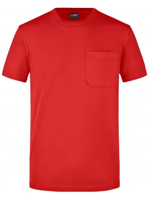 Pánské triko JAMES NICHOLSON JN920 RED