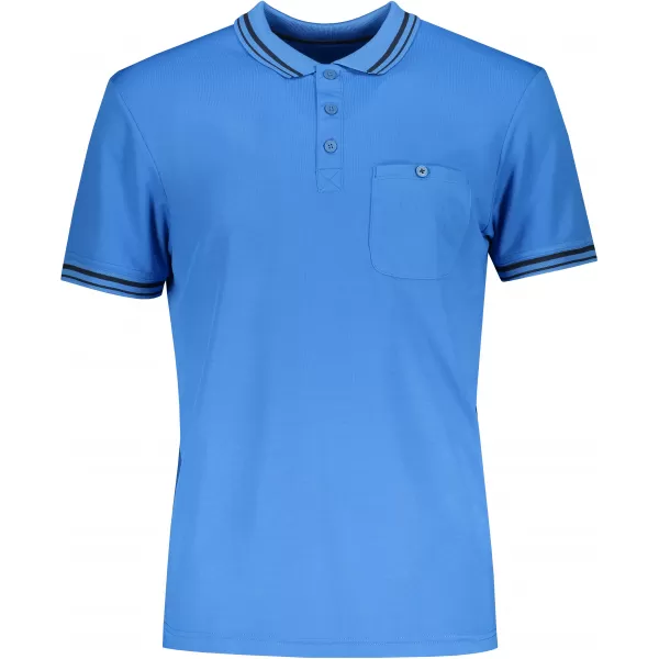  Pánské triko s límečkem funkční komfort JAMES NICHOLSON JN702 COBALT/NAVY 