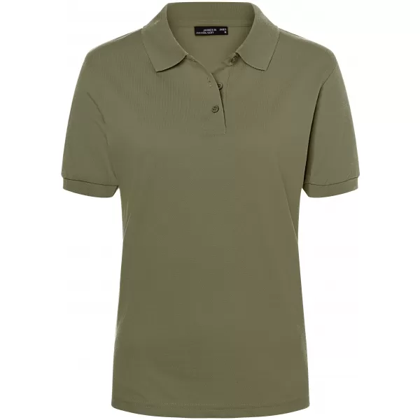  Dámské triko s límečkem premium JAMES NICHOLSON JN071 OLIVE 