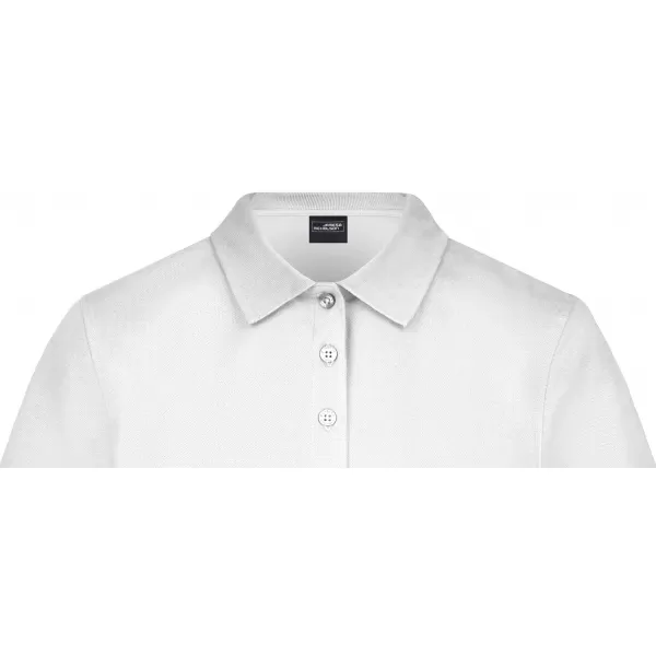  Dámské triko s límečkem elastic JAMES NICHOLSON JN709 WHITE 