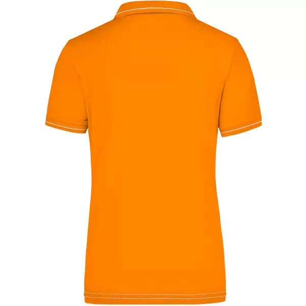  Dámské triko s límečkem premium JAMES NICHOLSON JN568 ORANGE/WHITE 