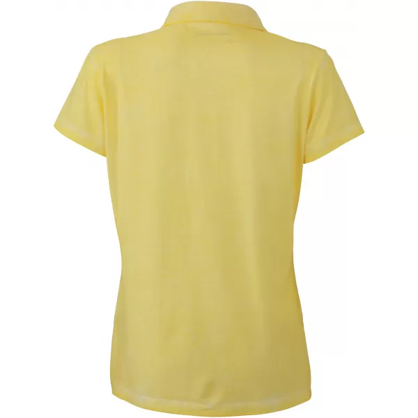  Dámské triko s límečkem fashion JAMES NICHOLSON JN987 LIGHT YELLOW 