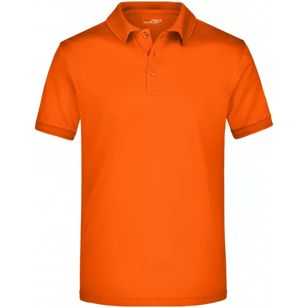  Pánské triko s límečkem funkční premium JAMES NICHOLSON JN576 DARK ORANGE 