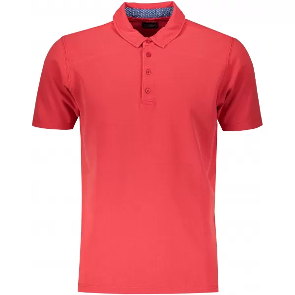  Pánské triko s límečkem fashion JAMES NICHOLSON JN712 RED/BLUE WHITE 