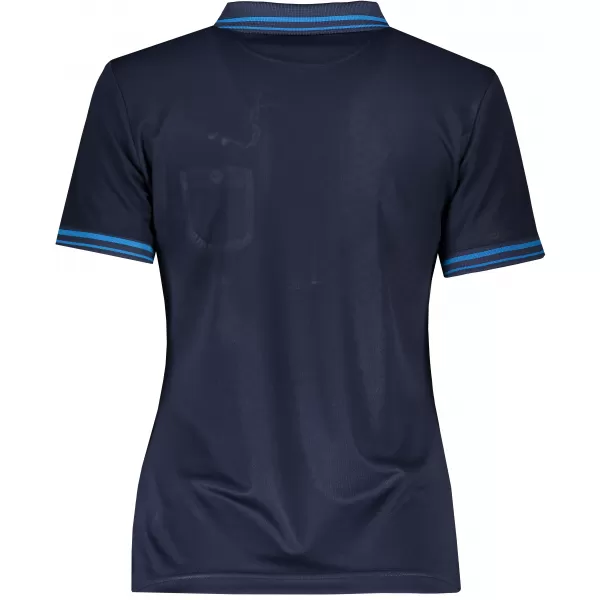  Dámské triko s límečkem funkční komfort JAMES NICHOLSON JN701 NAVY/AQUA 