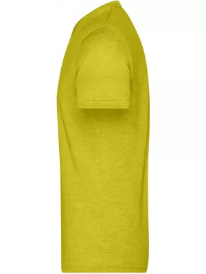 Pánské triko JAMES NICHOLSON JN974 YELLOW MELANGE