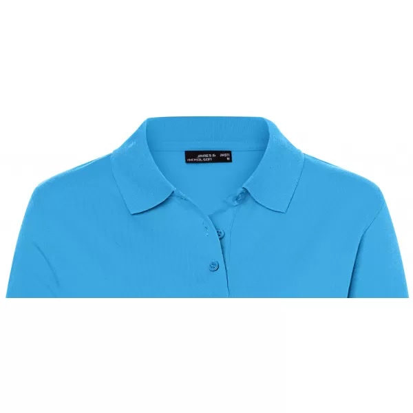  Dámské triko s límečkem premium JAMES NICHOLSON JN071 AQUA 