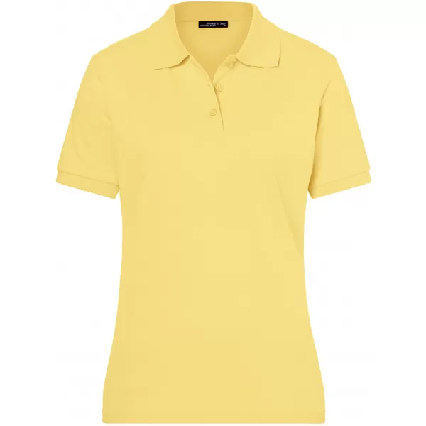  Dámské triko s límečkem premium JAMES NICHOLSON JN071 LIGHT YELLOW 