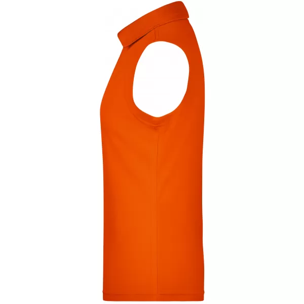  Dámské triko s límečkem bez rukávů funkční premium funkční JAMES NICHOLSON JN575 DARK ORANGE 