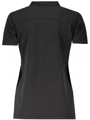 Dámské triko s límečkem fashion JAMES NICHOLSON JN711 BLACK/WHITE TITAN
