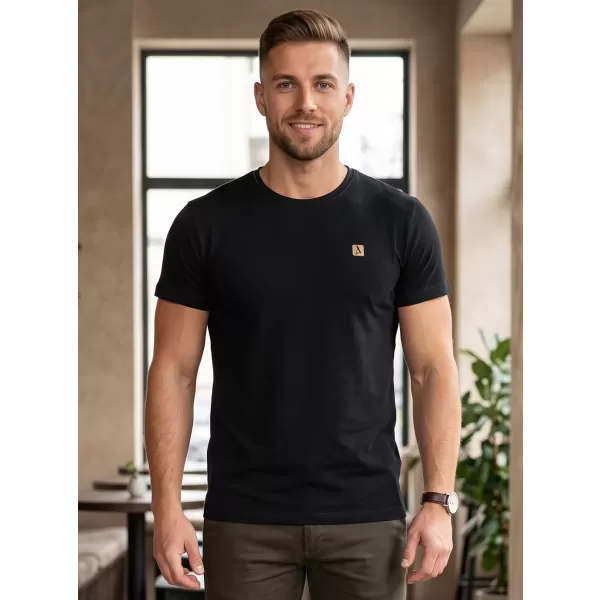  Pánské premium triko ALTISPORT CARRYOVER ALM065153 ČERNOZLATÁ 