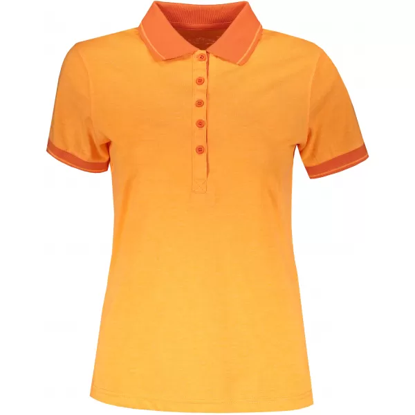  Dámské triko s límečkem melange JAMES NICHOLSON JN705 ORANGE MELANGE/DARK ORANGE 