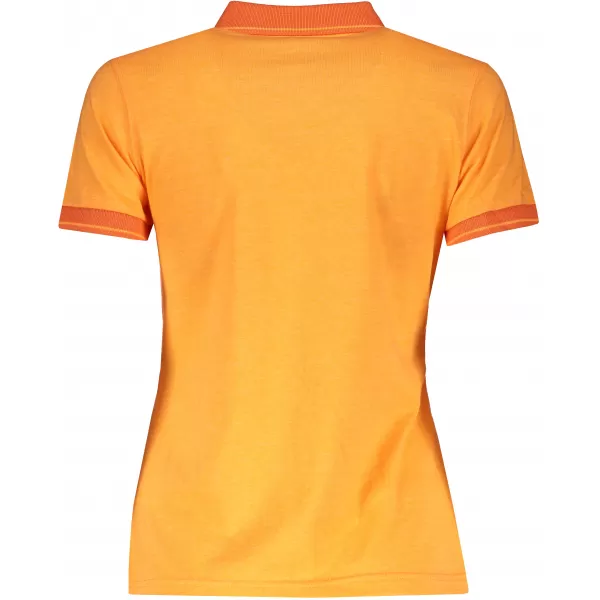  Dámské triko s límečkem melange JAMES NICHOLSON JN705 ORANGE MELANGE/DARK ORANGE 