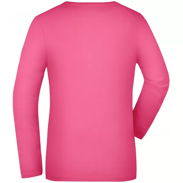  Dámské triko s dlouhým rukávem JAMES NICHOLSON JN929 PINK 