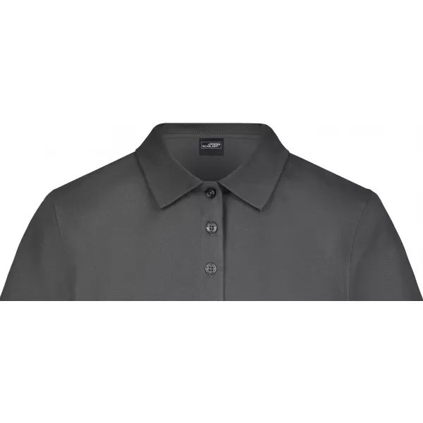  Dámské triko s límečkem elastic JAMES NICHOLSON JN709 GRAPHITE 
