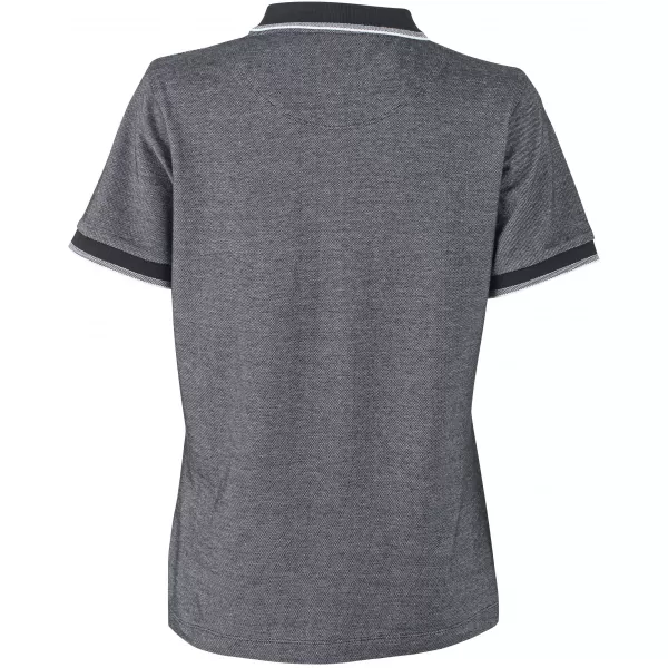  Dámské triko s límečkem trendy JAMES NICHOLSON JN703 BLACK/WHITE 
