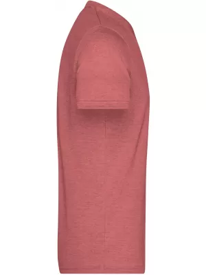 Pánské triko JAMES NICHOLSON JN974 RED MELANGE