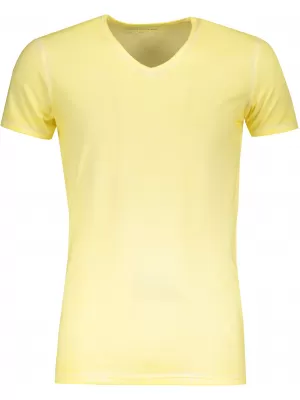 Pánské triko JAMES NICHOLSON JN976 LIGHT YELLOW