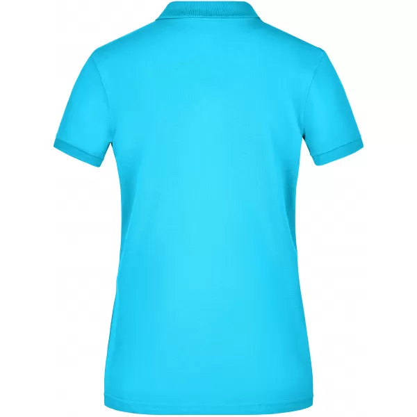  Dámské triko s límečkem elastic JAMES NICHOLSON JN709 TURQUOISE 