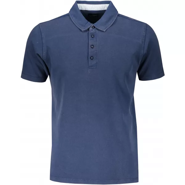  Pánské triko s límečkem fashion JAMES NICHOLSON JN712 NAVY/WHITE LIGHT BLUE 