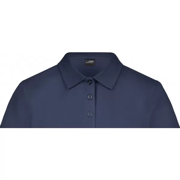  Dámské triko s límečkem elastic JAMES NICHOLSON JN709 NAVY 