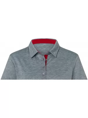 Dámské triko funkční s límečkem JAMES NICHOLSON JN753 NAVY/WHITE