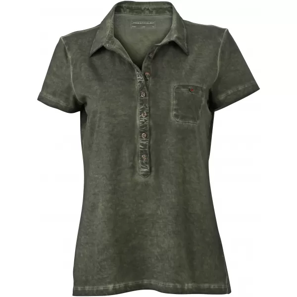  Dámské triko s límečkem fashion JAMES NICHOLSON JN987 GRAPHITE 