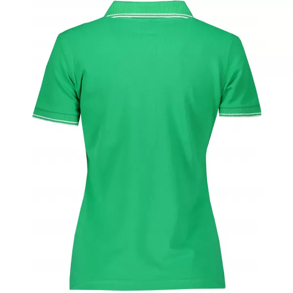  Dámské triko s límečkem JAMES NICHOLSON JN985 FERN GREEN/WHITE 