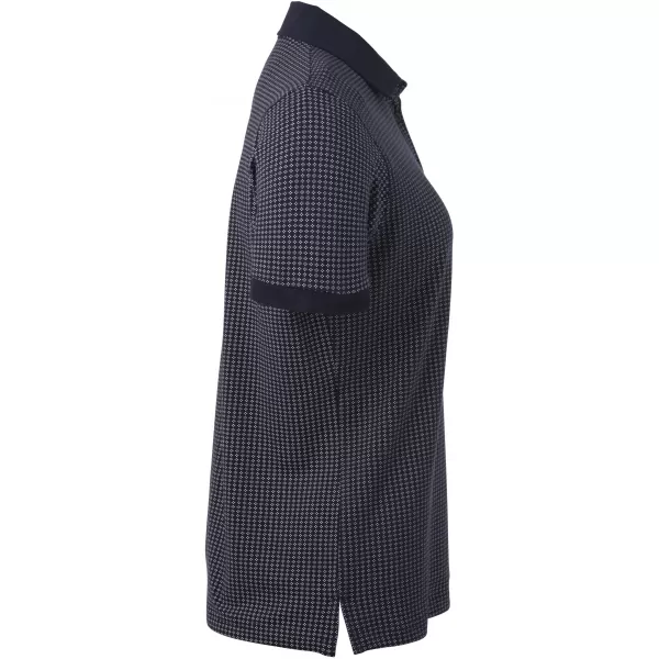  Dámské triko s límečkem JAMES NICHOLSON JN717 NAVY/WHITE 
