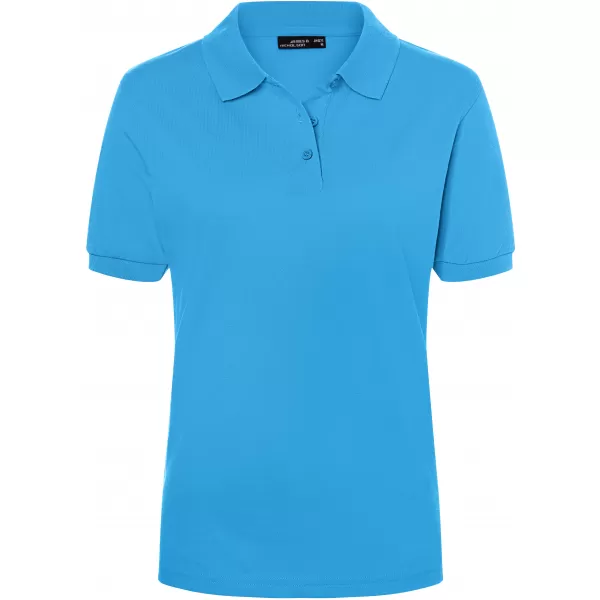  Dámské triko s límečkem premium JAMES NICHOLSON JN071 AQUA 
