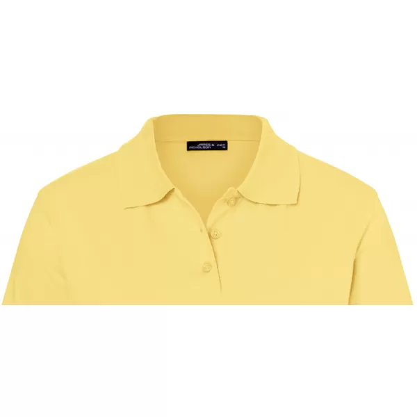  Dámské triko s límečkem premium JAMES NICHOLSON JN071 LIGHT YELLOW 