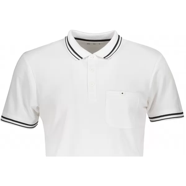  Pánské triko s límečkem funkční komfort JAMES NICHOLSON JN702 WHITE/BLACK 