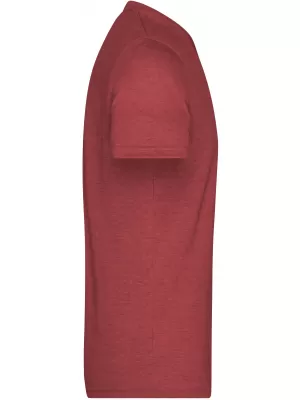 Pánské triko JAMES NICHOLSON JN974 WINE MELANGE