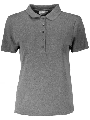 Dámské triko s límečkem funkční classic JAMES NICHOLSON JN719 DARK MELANGE