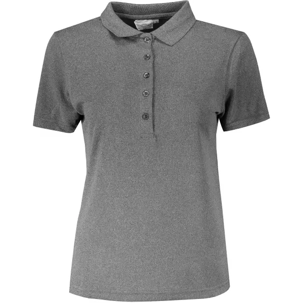  Dámské triko s límečkem funkční classic JAMES NICHOLSON JN719 DARK MELANGE 