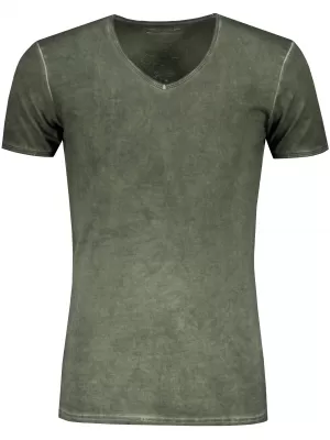 Pánské triko JAMES NICHOLSON JN976 DUSTY OLIVE