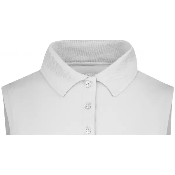  Dámské triko s límečkem bez rukávů funkční premium JAMES NICHOLSON JN575 WHITE 