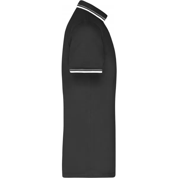  Pánské triko s límečkem fashion JAMES NICHOLSON JN966 BLACK/WHITE/GREY 