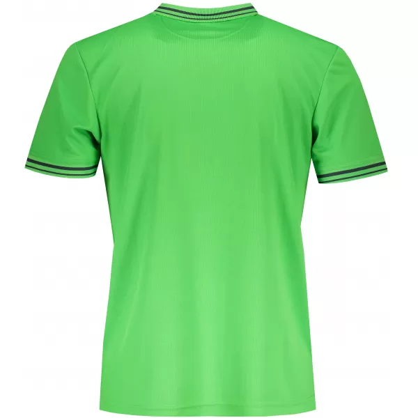  Pánské triko s límečkem funkční komfort JAMES NICHOLSON JN702 GREEN/CARBON 