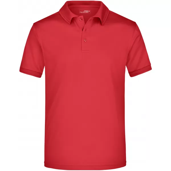  Pánské triko s límečkem funkční premium JAMES NICHOLSON JN576 RED 