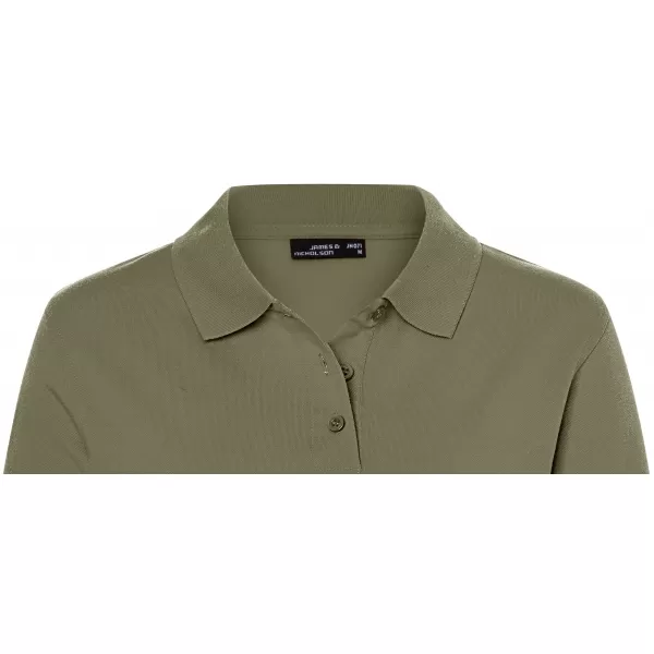  Dámské triko s límečkem premium JAMES NICHOLSON JN071 OLIVE 