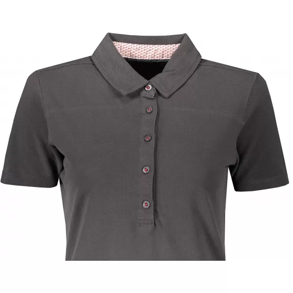  Dámské triko s límečkem fashion JAMES NICHOLSON JN711 GRAPHITE/WHITE RED 