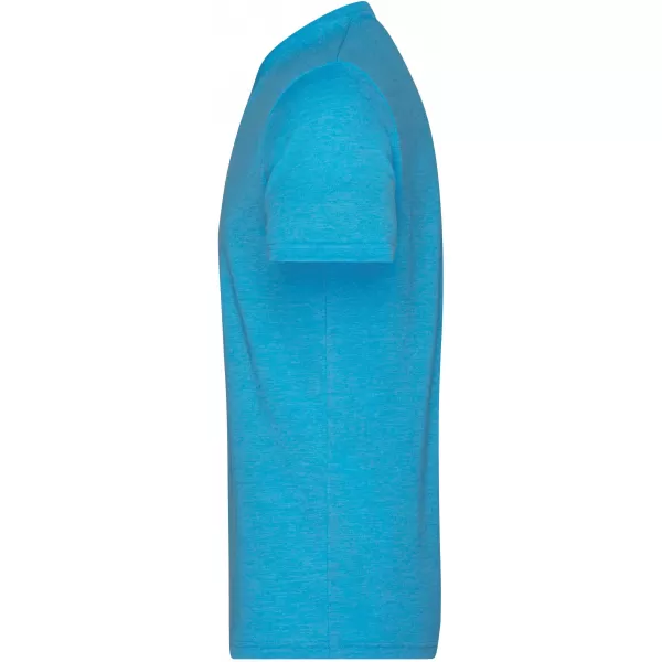  Pánské triko JAMES NICHOLSON JN974 TURQUOISE MELANGE 