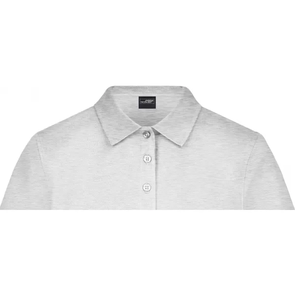  Dámské triko s límečkem elastic JAMES NICHOLSON JN709 GREY HEATHER 