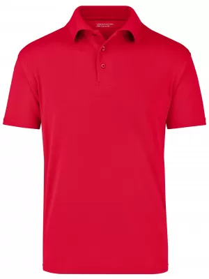 Pánské triko s límečkem funkční cooldry JAMES NICHOLSON JN024 RED