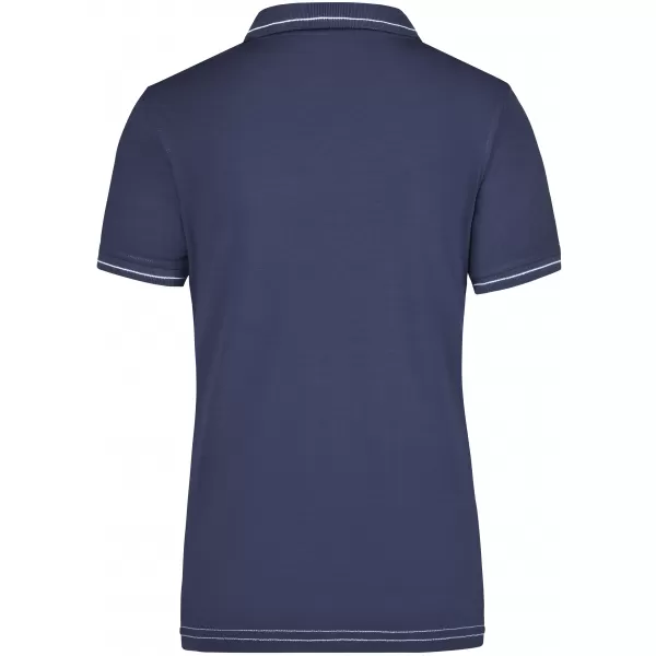  Dámské triko s límečkem premium JAMES NICHOLSON JN568 NAVY/WHITE 
