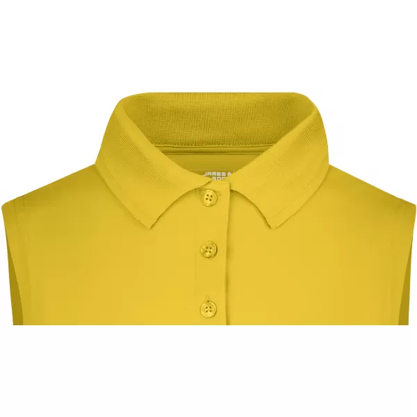  Dámské triko s límečkem bez rukávů funkční premium JAMES NICHOLSON JN575 SUN YELLOW 