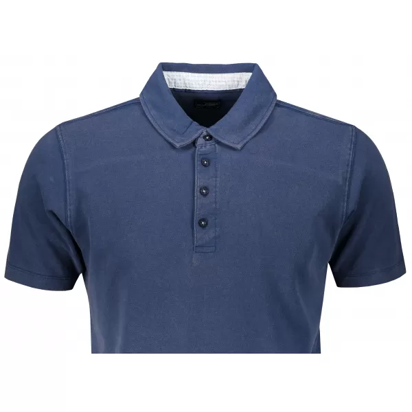 Pánské triko s límečkem fashion JAMES NICHOLSON JN712 NAVY/WHITE LIGHT BLUE 