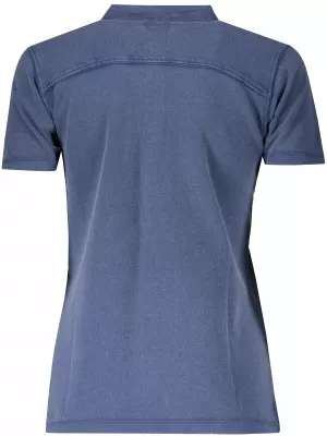 Dámské triko s límečkem fashion JAMES NICHOLSON JN711 NAVY/WHITE LIGHT BLUE